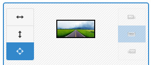 Screenshot of Image Slider Maker generator tool interface - showing image position set to stretch
