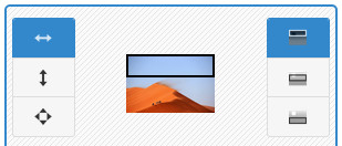 Screenshot of Image Slider Maker generator tool interface - showing image position set as fit to width, align top